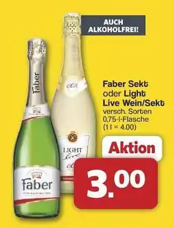 Famila Nord Ost Faber Sekt oder Light Live Wein/Sekt Angebot
