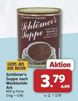 Famila Nord Ost Schlömer’s Suppe nach Mockturtle-Art Angebot