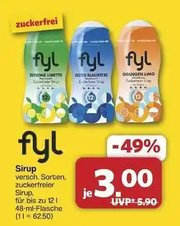 Famila Nord Ost fyl Sirup Angebot