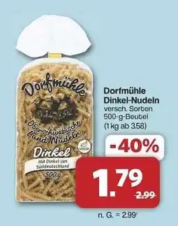 Famila Nord Ost Dorfmühle Dinkel-Nudeln Angebot