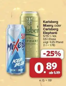 Famila Nord Ost Karlsberg Mixery oder Carlsberg Elephant Angebot