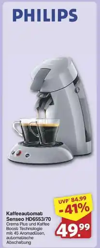 Famila Nord Ost PHILIPS Kaffeeautomat Senseo HD6553/70 Angebot