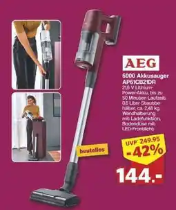 Famila Nord Ost AEG 6000 Akkusauger AP61CB21DR Angebot