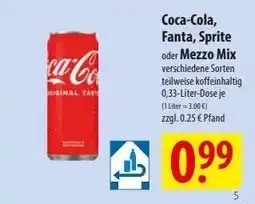 Famila Nord Ost Coca-Cola, Fanta, Sprite oder Mezzo Mix Angebot