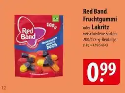 Famila Nord Ost Red Band Fruchtgummi oder Lakritz Angebot