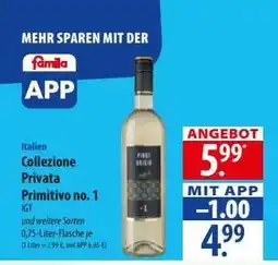 Famila Nord Ost Collezione Privata Primitivo no. 1 Angebot