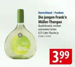 Famila Nord Ost Die jungen Frank’n Müller Thurgau Angebot