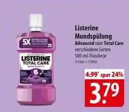Famila Nord Ost LISTERINE Mundspülung Angebot