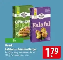 Famila Nord Ost Bauck Falafel oder Gemüse Burger Angebot