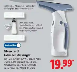 Lidl SILVERCREST Akku-Fenstersauger Angebot
