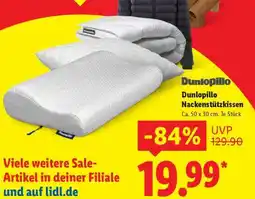 Lidl Dunlopillo Nackenstützkissen Angebot