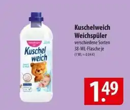 Famila Nord Ost KUSCHELWEICH Weichspüler Angebot