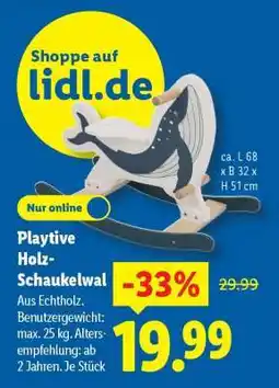 Lidl Playtive Holz-Schaukelwal Angebot