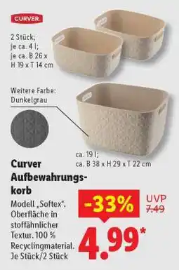 Lidl Curver Aufbewahrungskorb Angebot