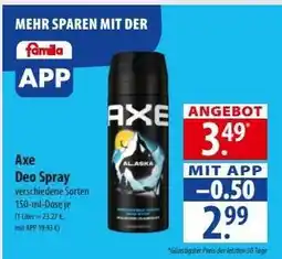 Famila Nord Ost AXE Deo Spray Angebot