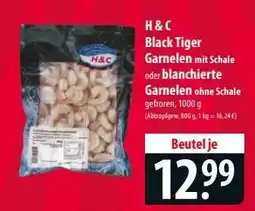 Famila Nord Ost H & C Black Tiger Garnelen Angebot