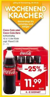 Netto Marken-Discount Coca-Cola oder Coca-Cola Zero Angebot