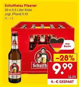 Netto Marken-Discount SCHULTHEISS Pilsener Angebot