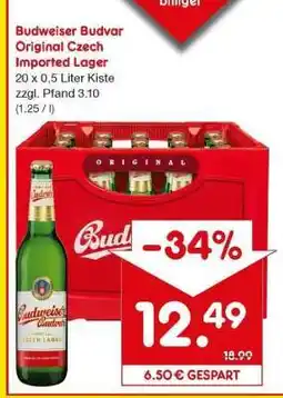 Netto Marken-Discount Budweiser Budvar Original Czech Imported Lager Angebot