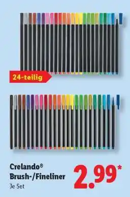 Lidl Crelando Brush-/Fineliner Angebot