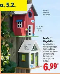 Lidl zoofari Vogelvilla Angebot