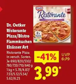 Lidl Dr. Oetker Ristorante Pizza/Bistro Flammkuchen Elsässer Art Angebot