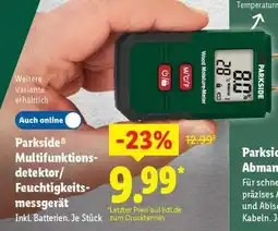 Lidl PARKSIDE Multifunktionsdetektor/Feuchtigkeitsmessgerät Angebot