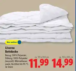Lidl Livarno Bettdecke Angebot