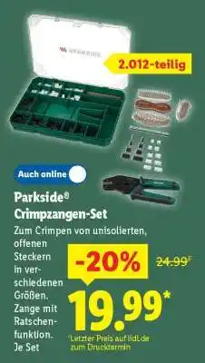 Lidl Parkside Crimpzangen-Set Angebot