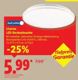 Lidl Livarno LED-Deckenleuchte Angebot