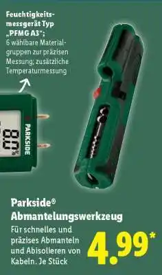Lidl PARKSIDE Abmantelungswerkzeug Angebot