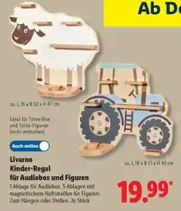 Lidl Livarno Kinder-Regal für Audiobox und Figuren Angebot