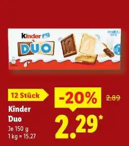 Lidl kinder DUO Angebot