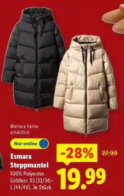 Lidl Esmara Steppmantel Angebot