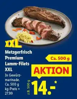 Lidl Metzgerfrisch Premium Lamm-Filets XXL Angebot