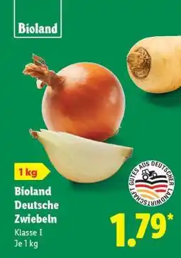 Lidl Bioland Deutsche Zwiebeln Angebot