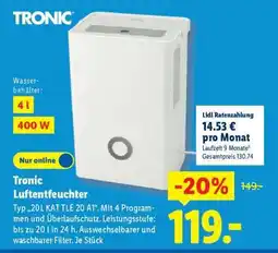 Lidl Tronic Luftentfeuchter Angebot