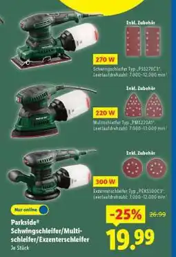 Lidl Parkside Schwingschleifer/Multischleifer/Exzenterschleifer Angebot