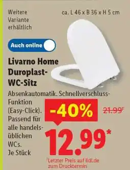Lidl LIVARNO home Duroplast-WC-Sitz Angebot