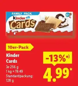 Lidl Kinder Cards Angebot