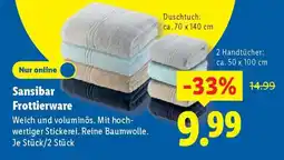 Lidl Sansibar Frottierware Angebot