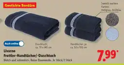 Lidl Livarno Frottier-Handtücher-/Duschtuch Angebot