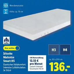 Lidl Irisette Matratze Smart HS Angebot