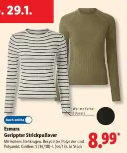 Lidl Esmara Gerippter Strickpullover Angebot