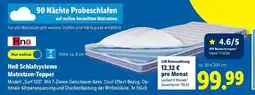 Lidl Hn8 Schlafsysteme Matratzen-Topper Angebot