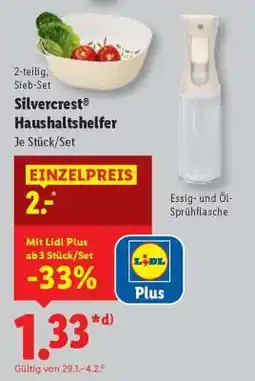 Lidl Silvercrest Haushaltshelfer Angebot