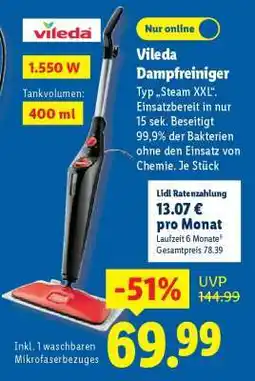 Lidl Vileda Dampfreiniger Angebot