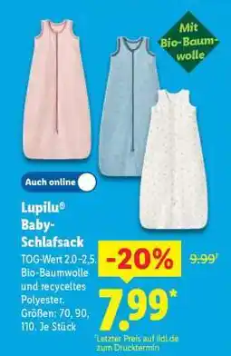 Lidl lupilu Baby-Schlafsack Angebot