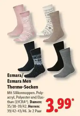 Lidl Esmara/Esmara Men Thermo-Socken Angebot