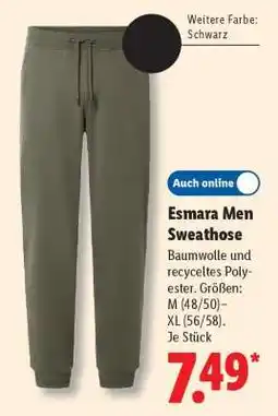 Lidl Esmara Men Sweathose Angebot
